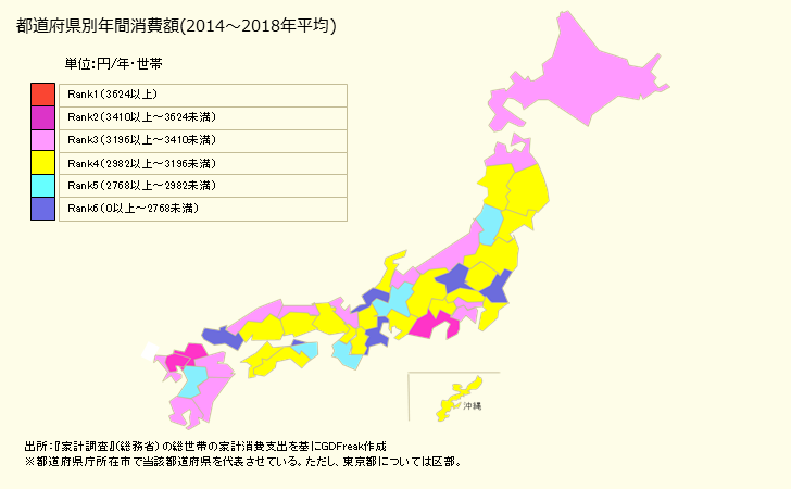 グラフ <キャベツ>の家計消費支出 都道府県別年間家計消費支出
