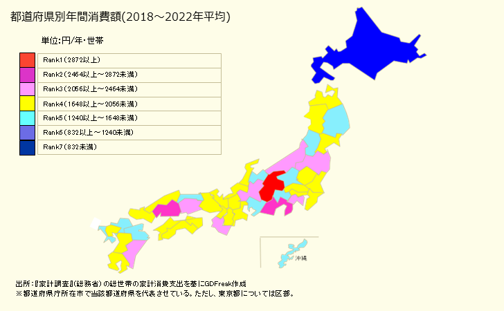 グラフ <柿>の家計消費支出 1世帯当たり年間の消費支出(世帯数と消費支出)