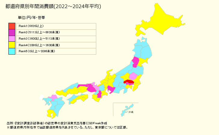 グラフ 語学月謝の家計消費支出 1世帯当たり年間の消費支出(世帯数と消費支出)
